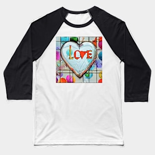 Silver heart Baseball T-Shirt